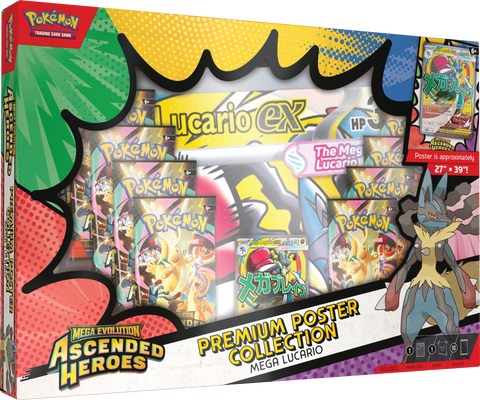 Pokemon | Ascended Heroes | Premium Poster Collection | Mega Lucario