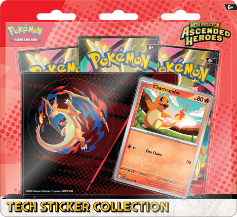 Pokemon | Ascended Heroes | Tech Sticker Collection | Charmander