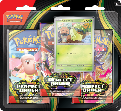 Pokemon | Perfect Order | 3 Pack Blister | Chikorita