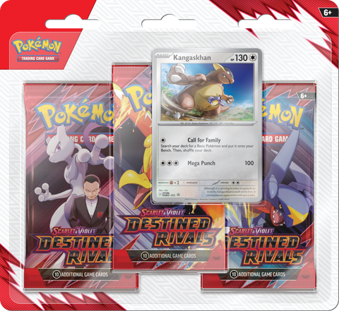 Pokemon | Destined Rivals | 3 Pack Blister | Kangaskhan