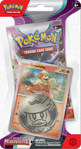 Pokemon | Paldea Evolved | Checklane Blister | Growlithe