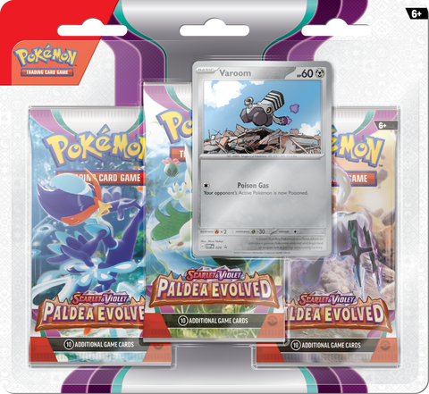 Pokemon | Paldea Evolved | 3 Pack Blister | Varoom