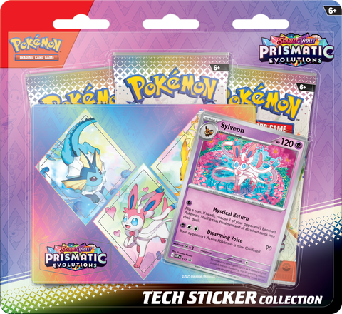 Pokemon | Prismatic Evolutions | Tech Sticker Collection