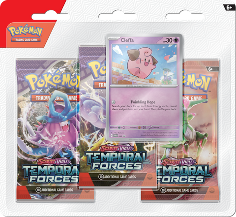 Pokemon | Temporal Forces | 3 Pack Blister | Cleffa