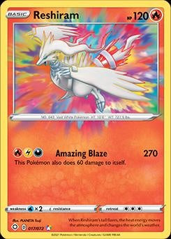 Shining Fates -17/72 - Reshiram Amazing Rare