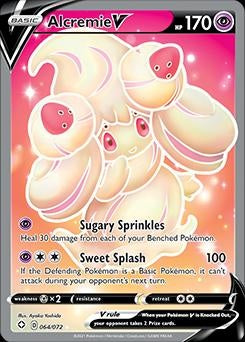 Shining Fates -64/72 - Alcremie V Full Art V