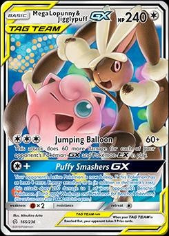 Cosmic Eclipse - 165/236 - Mega Lopunny & Jigglypuff GX