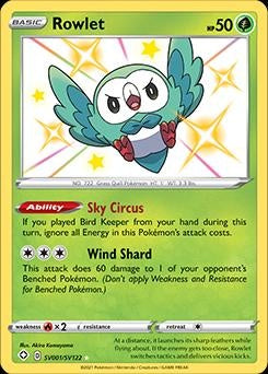 Shining Fates -SV001/SV122 - Rowlet